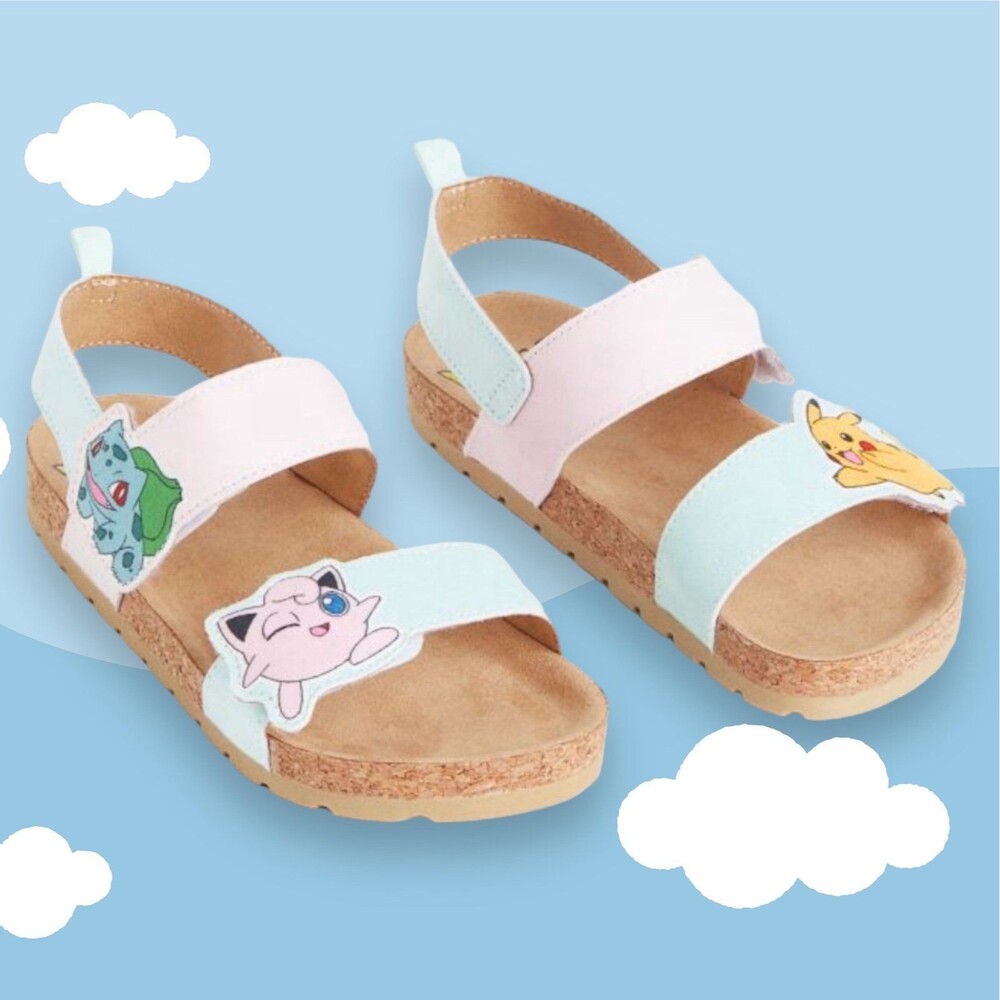 H&M Pokemon Big Kids Ankle Strap Sandals - Multiple Sizes